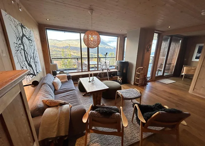 Astonishing Mountain At The Of Gaustablikk, 25m2 West Facing Terrace, 3 Bedrooms Apartmán Gaustablikk